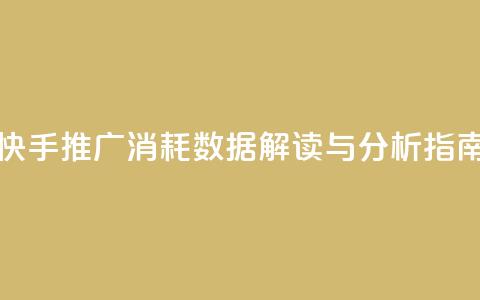 快手推广消耗数据解读与分析指南  第1张 快手推广消耗数据解读与分析指南  第1张