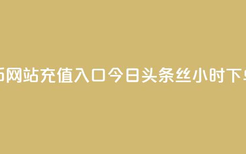 抖音抖币网站充值入口 - 今日头条丝24小时下单  第1张 抖音抖币网站充值入口 - 今日头条丝24小时下单  第1张