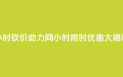 24小时砍价助力网(24小时限时优惠大揭秘)  第1张