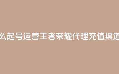 抖音怎么起号运营 - 王者荣耀代理充值渠道  第1张