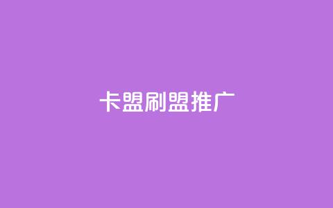 卡盟刷APP(APP盟推广)  第1张