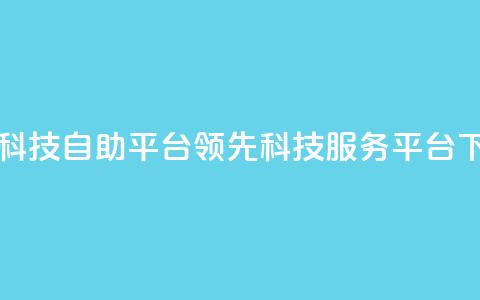 王者科技自助平台:领先科技服务平台  第1张 王者科技自助平台:领先科技服务平台  第1张