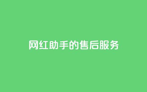 网红助手的售后服务,卡盟qq小号低价号 - 小红书卡盟 12云科技24小时自助下单  第1张