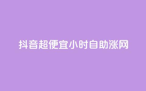 抖音超便宜24小时自助涨网,低价抖音业务网 - 24小时全网最低价 0元免费刷ks  第1张