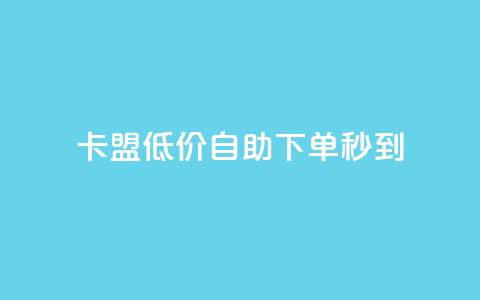 卡盟低价自助下单秒到,全网自助下单最便宜云小店 - 全网业务自助下单商城 怎样在拼多多上无货源开店  第1张