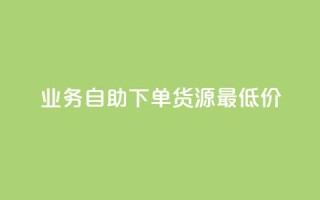 ks业务自助下单货源最低价 - ks业务自主下单获取最低货源价格~
