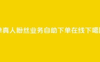 ks单真人粉丝 - dy业务自助下单在线