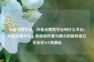 抖音点赞平台,抖音点赞的平台叫什么平台,抖音点赞平台,连接创作者与观众的新桥梁亿乐社区SUP货源站