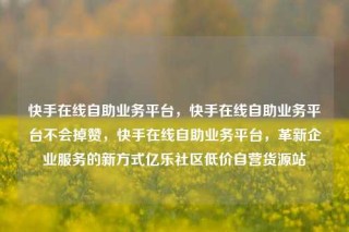 快手在线自助业务平台,快手在线自助业务平台不会掉赞,快手在线自助业务平台,革新企业服务的新方式亿乐社区低价自营货源站