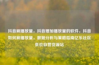 抖音刷播放量,抖音增加播放量的软件,抖音如何刷播放量,数据分析与策略指南亿乐社区低价自营货源站