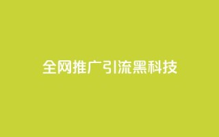 全网推广引流黑科技 - 全网推广引流黑科技：突破无限可能性！