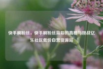快手刷粉丝,快手刷粉丝背后的真相与挑战亿乐社区低价自营货源站