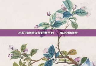 小红书点赞关注任务平台 - QQ空间秒赞