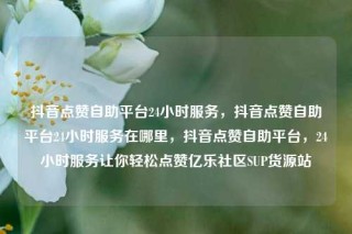 抖音点赞自助平台24小时服务,抖音点赞自助平台24小时服务在哪里,抖音点赞自助平台,24小时服务让你轻松点赞亿乐社区SUP货源站
