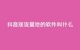 抖音涨流量池的软件叫什么,今日头条粉丝24小时下单 - qq自助下单平台秒速 - 快手涨热度平台