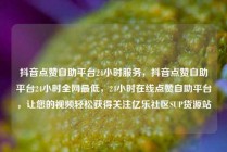 抖音点赞自助平台24小时服务，抖音点赞自助平台24小时全网最低，24小时在线点赞自助平台，让您的视频轻松获得关注亿乐社区SUP货源站