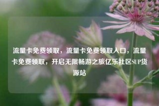 流量卡免费领取,流量卡免费领取入口,流量卡免费领取,开启无限畅游之旅亿乐社区SUP货源站