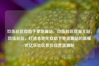 玖伍社区自助下单货源站，玖伍社区货源主站，玖伍社区，打造本地化自助下单货源站的新模式亿乐社区低价自营货源站