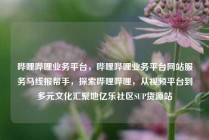 哔哩哔哩业务平台,哔哩哔哩业务平台网站服务马线报帮手,探索哔哩哔哩,从视频平台到多元文化汇聚地亿乐社区SUP货源站