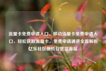 流量卡免费申请入口,移动流量卡免费申请入口,轻松获取流量卡,免费申请通道全面解析亿乐社区低价自营货源站