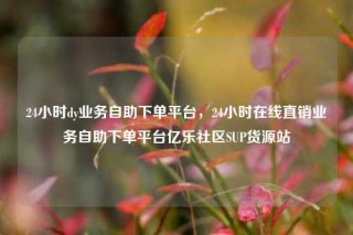 24小时dy业务自助下单平台,24小时在线直销业务自助下单平台亿乐社区SUP货源站