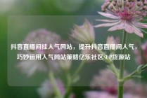 抖音直播间挂人气网站,提升抖音直播间人气,巧妙运用人气网站策略亿乐社区SUP货源站
