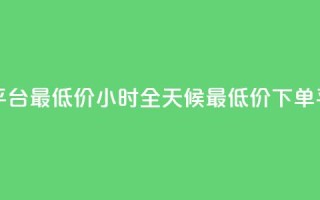 24小时下单平台最低价 - 24小时全天候最低价下单平台！