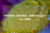 快手买粉丝,快手买粉丝,真相与启示亿乐社区SUP货源站