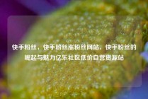 快手粉丝,快手粉丝涨粉丝网站,快手粉丝的崛起与魅力亿乐社区低价自营货源站