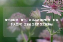 快手刷粉丝,快手,如何高效刷取粉丝,打造个人品牌?亿乐社区低价自营货源站