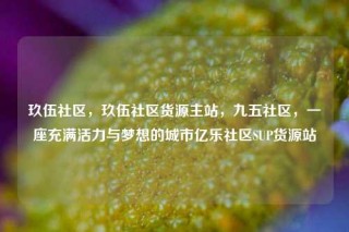 玖伍社区,玖伍社区货源主站,九五社区,一座充满活力与梦想的城市亿乐社区SUP货源站