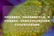 对接货源最低价,对接货源最低价怎么算,接对货源最低价,寻找最优合作机会的关键策略亿乐社区低价自营货源站