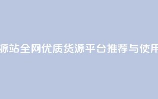 全网辅助货源站 - 全网优质货源平台推荐与使用指南~