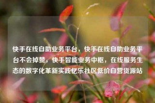 快手在线自助业务平台,快手在线自助业务平台不会掉赞,快手智能业务中枢,在线服务生态的数字化革新实践亿乐社区低价自营货源站