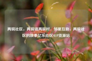 两碗社区，两碗镇两碗村，邻里互助，两碗社区的故事亿乐社区SUP货源站