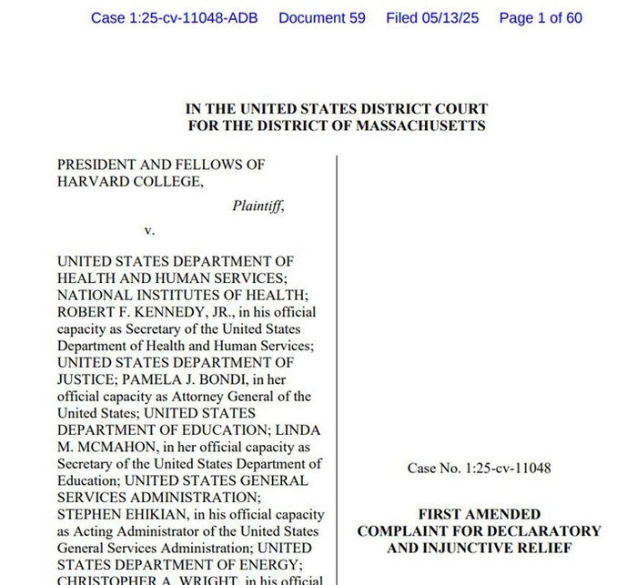 美国政府再终止4.5亿美元拨款后，哈佛大学继续“硬刚	”  第2张